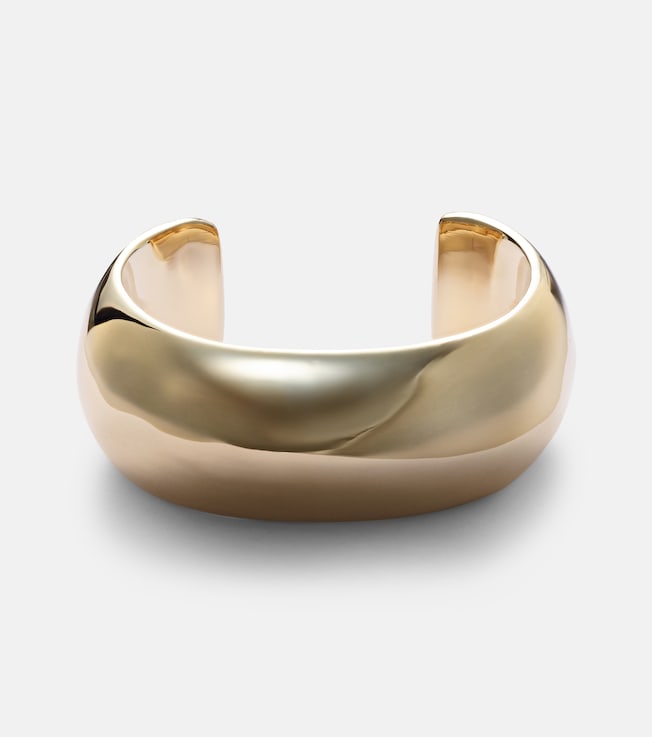 Globe Small 10kt gold-plated cuff bracelet | Jennifer Fisher