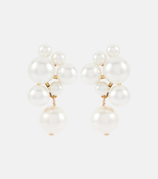 Perlita faux pearl earrings | Jennifer Behr
