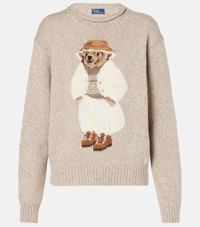 Polo Bear intarsia cotton sweater | Polo Ralph Lauren