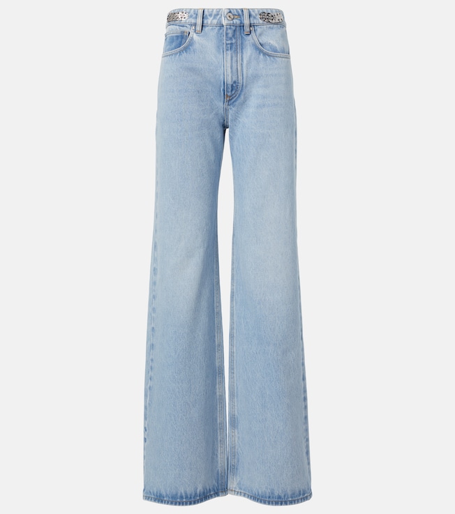 High-rise wide-leg jeans | Rabanne