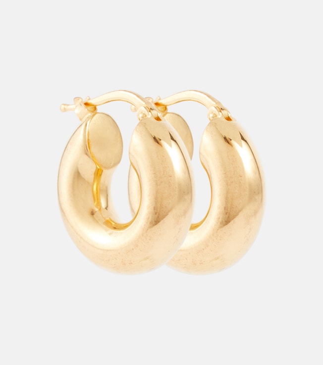 Silver hoop earrings | Jil Sander