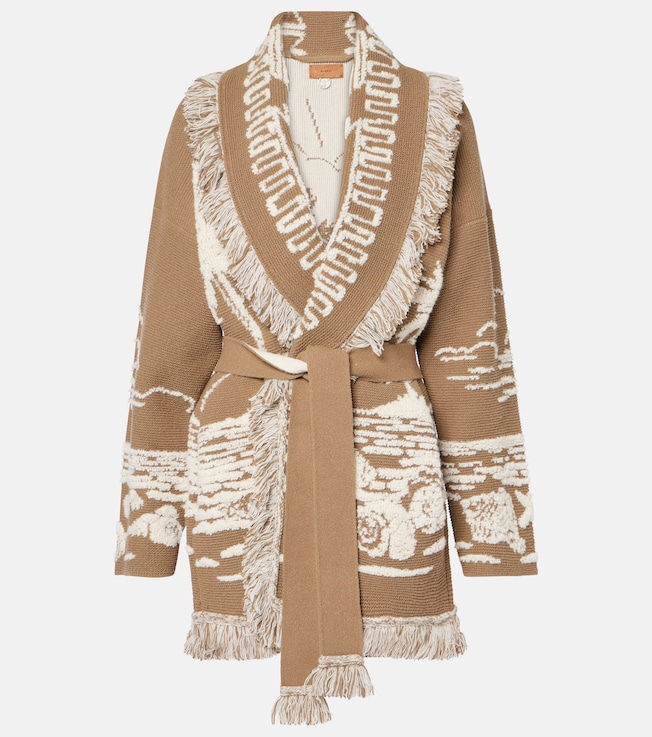 Beyond The Horizons silk-blend cardigan | Alanui