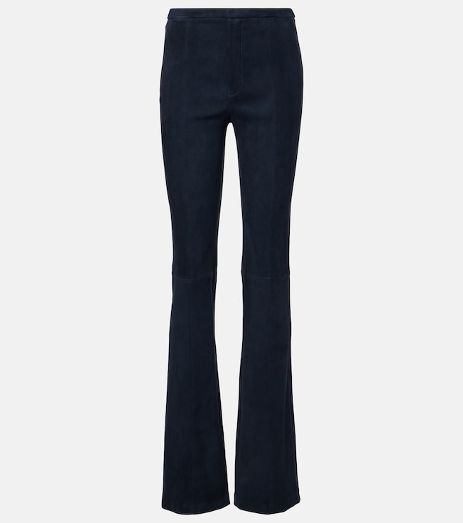 Kam 24 high-rise suede flared pants | Stouls