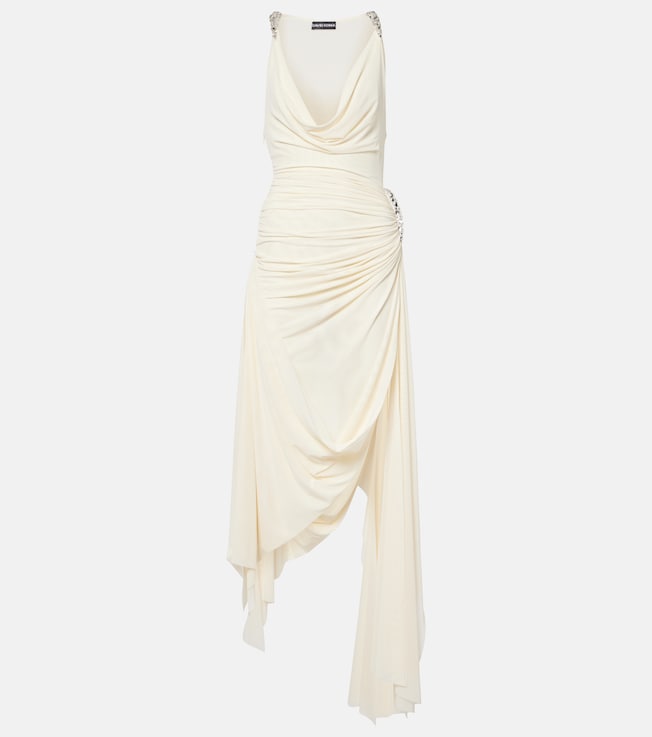 Embellished draped midi dress | David Koma