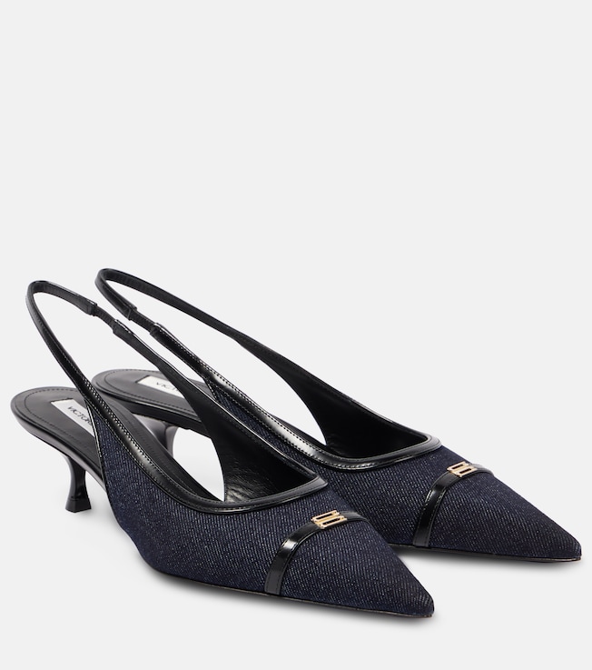 Denim slingback pumps | Victoria Beckham