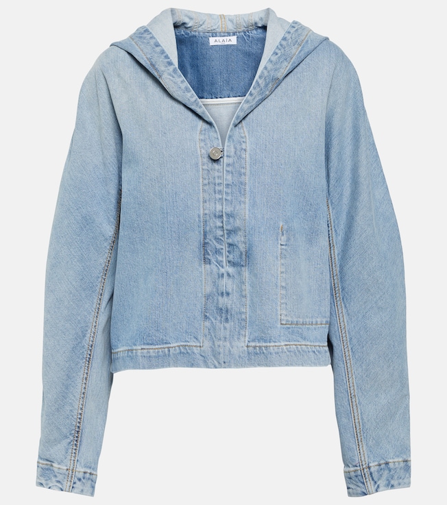 Cropped denim jacket | Alaïa