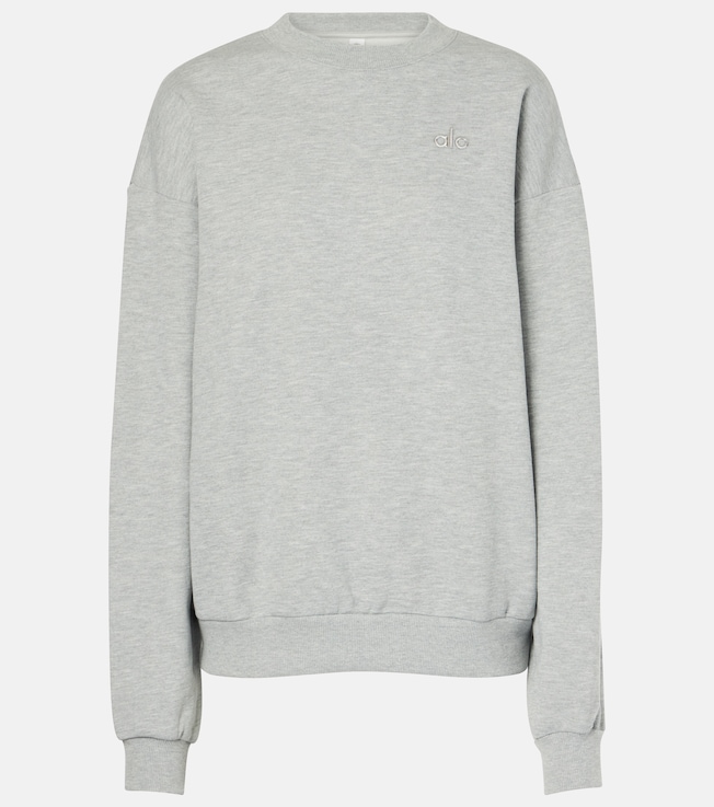Accolade cotton-blend fleece sweatshirt | Alo Yoga