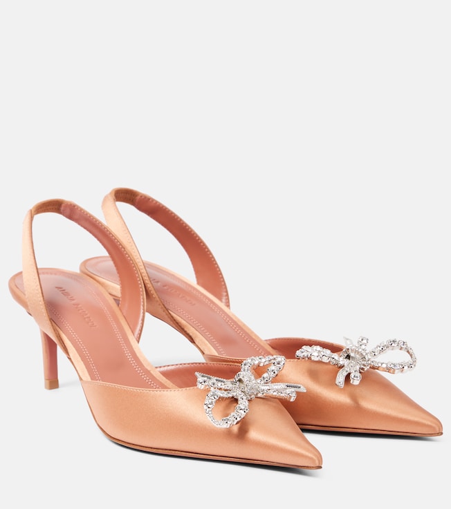 Rosie 60 satin slingback pumps | Amina Muaddi