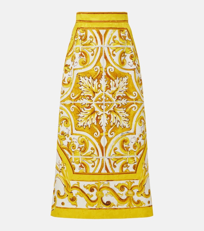 Majolica brocade midi skirt | Dolce&Gabbana