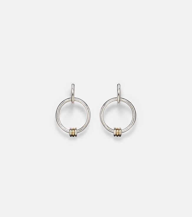 Sirius Versa sterling silver and 18kt gold hoop earrings | Spinelli Kilcollin