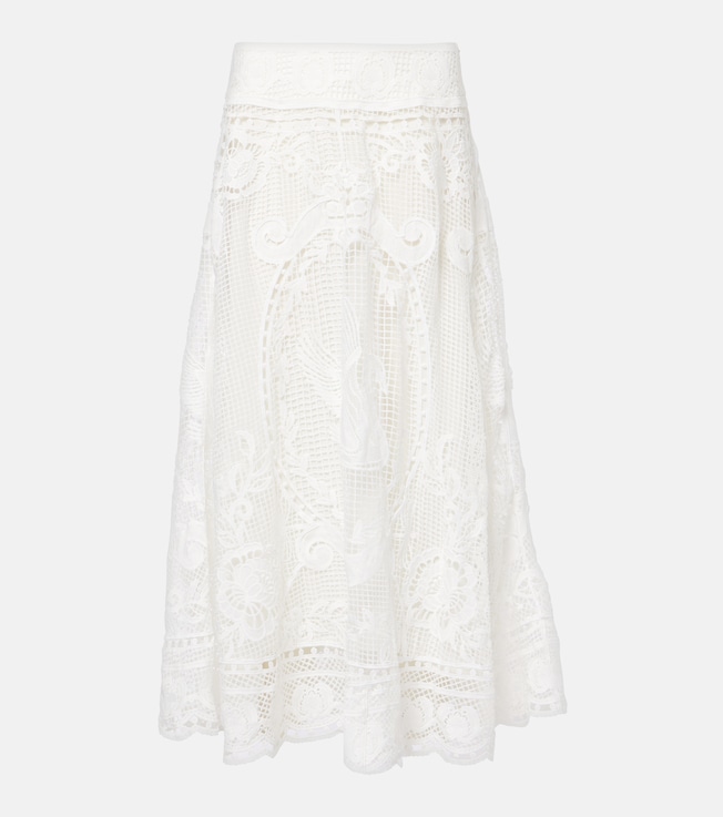 Swan Lake guipure maxi skirt | Farm Rio