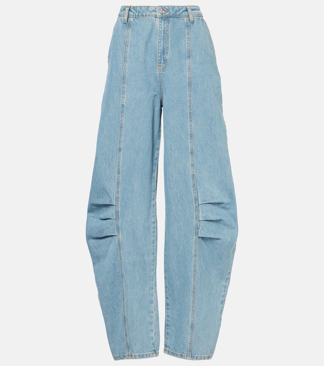 High-rise barrel-leg jeans | Rotate