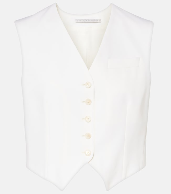Cropped wool vest | Stella McCartney