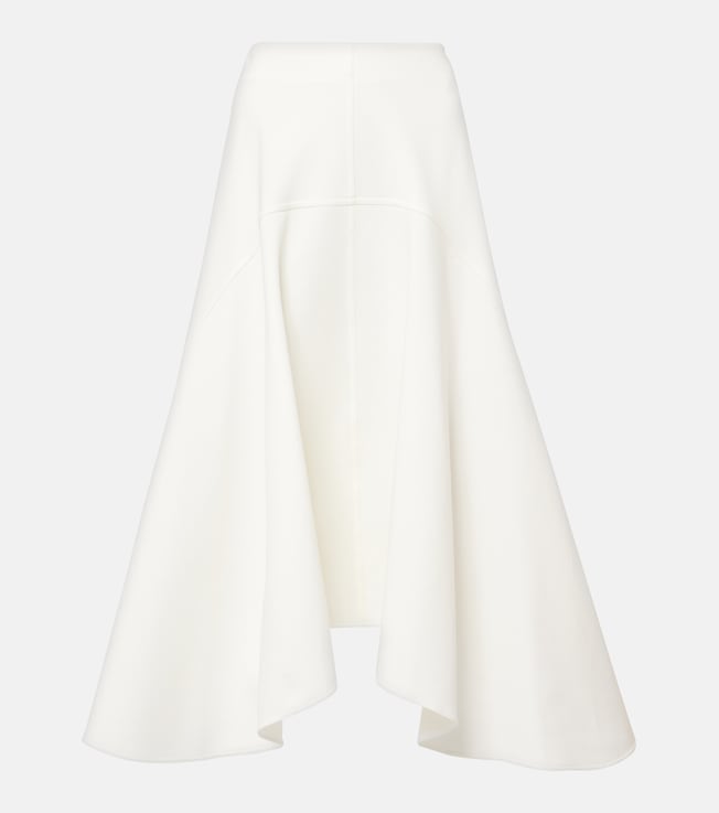 Cotton-blend midi skirt | Plan C