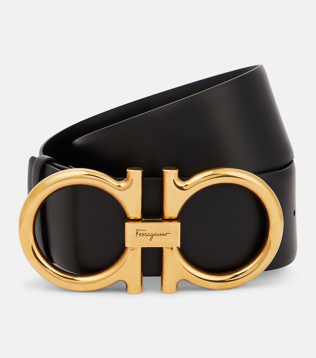 Gancini high-waist leather belt | Ferragamo