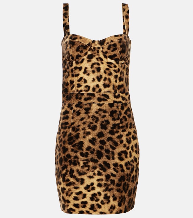 Monique leopard-print cotton minidress | The New Arrivals Ilkyaz Ozel