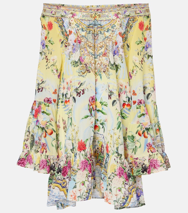 Flor Fantástica floral silk minidress | Camilla
