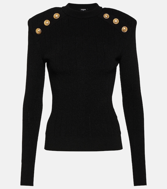 Embellished knit sweater | Balmain