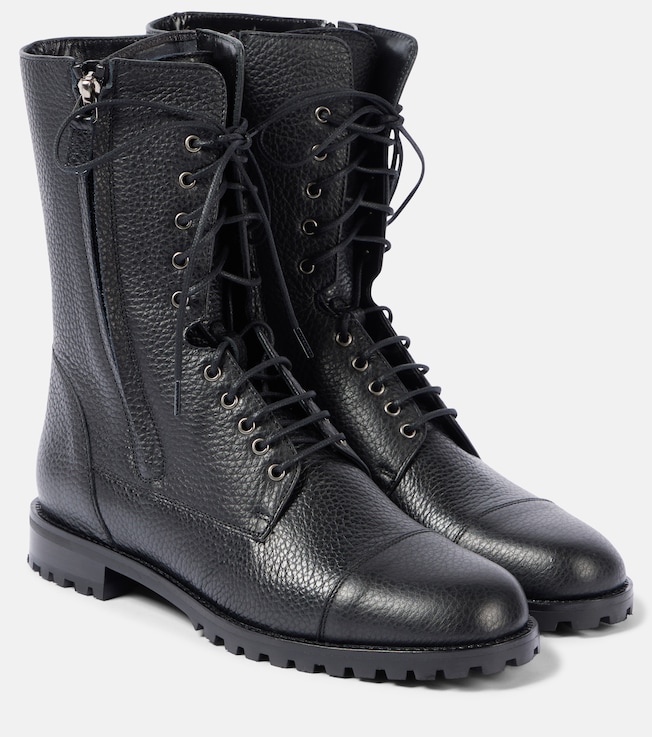 Lugata leather lace-up boots | Manolo Blahnik