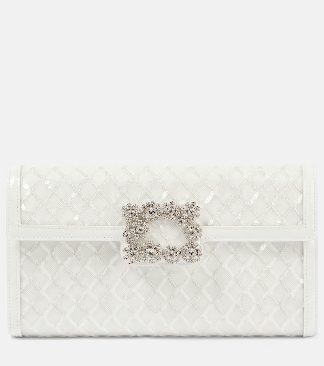 Efflorescence sequined clutch | Roger Vivier