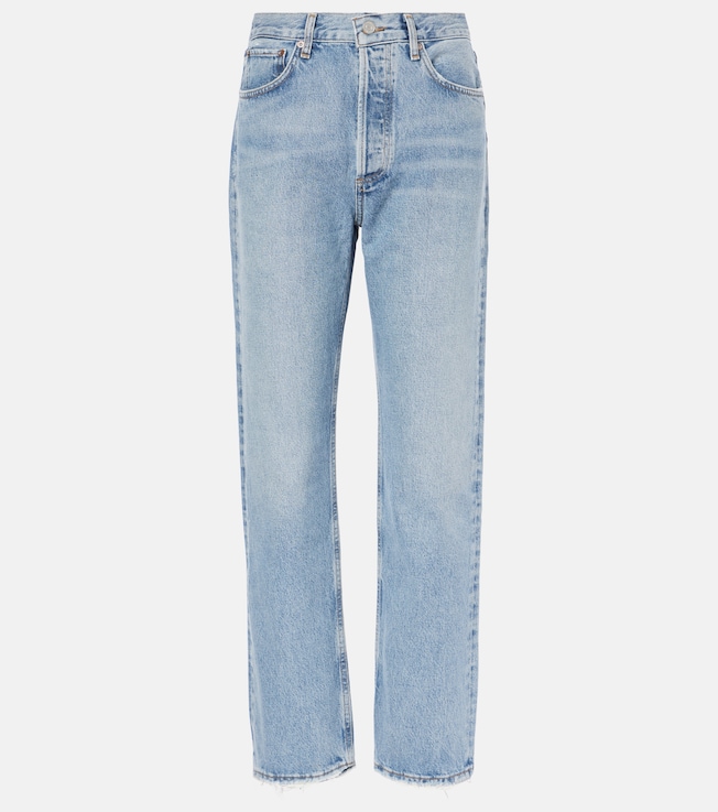 90's Pinch Waist high-rise straight jeans  | Agolde
