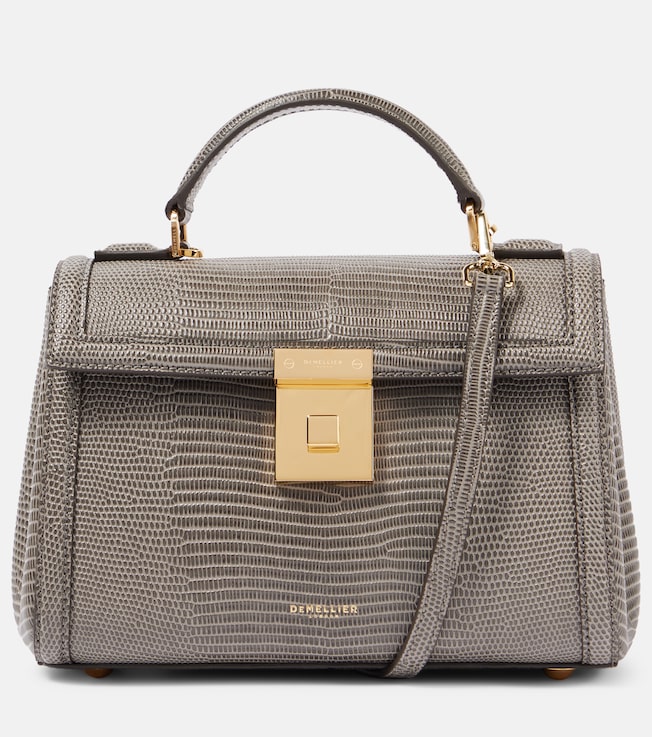 Paris lizard-effect leather tote bag | DeMellier