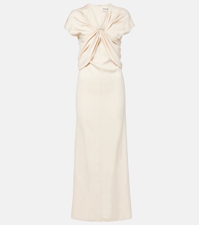 Tova gathered crêpe maxi dress | Tove
