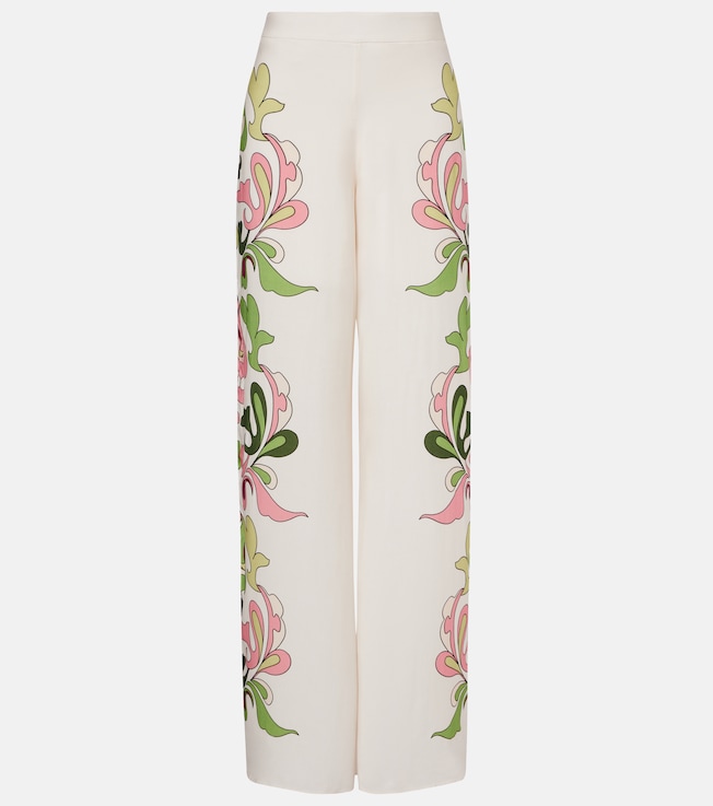 Inamorata printed high-rise wide-leg pants | Adriana Degreas