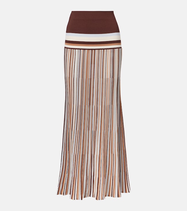 Citara striped cotton-blend maxi skirt | Faithfull