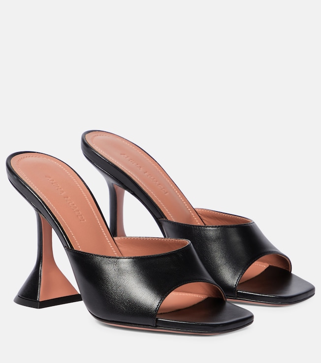 Lupita leather mules | Amina Muaddi