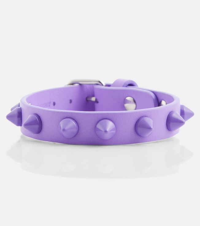 Loubilink embellished leather bracelet | Christian Louboutin