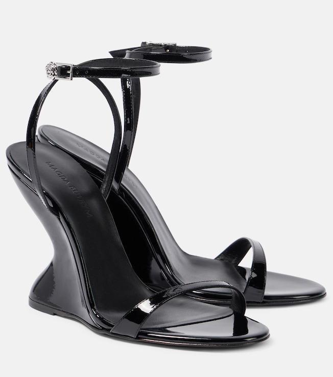 105 patent leather wedge sandals | Magda Butrym