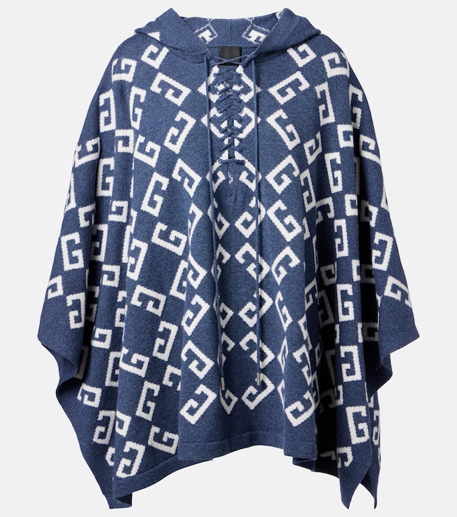 Monogram 72 jacquard poncho | Givenchy