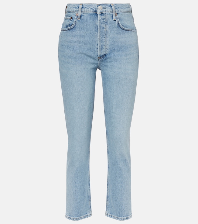 Riley high-rise straight jeans | Agolde