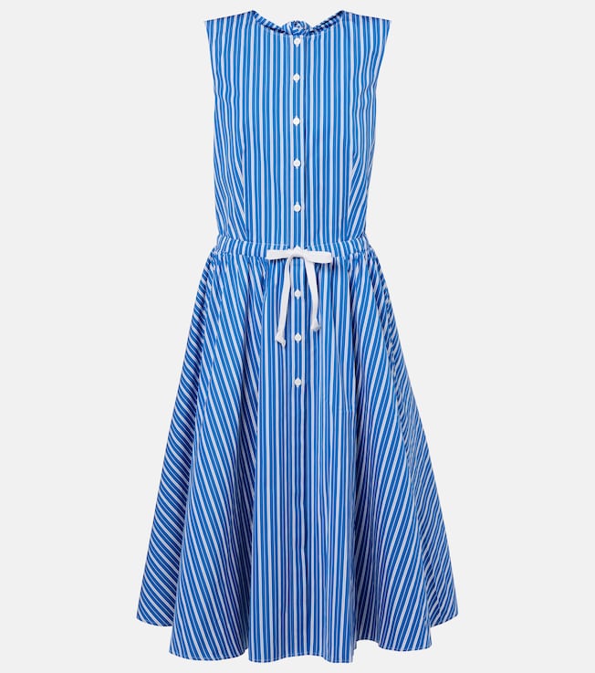 Striped cotton shirt dress | Patou