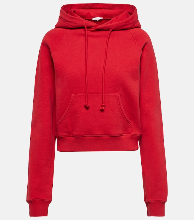 Timmi cropped cotton-blend jersey hoodie | The Row