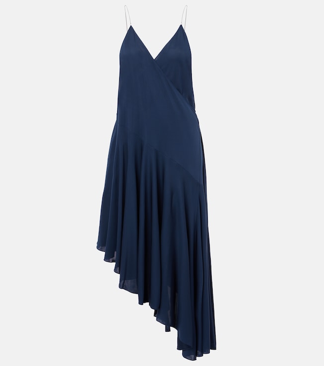 Asymmetric jersey slip dress  | Alaïa