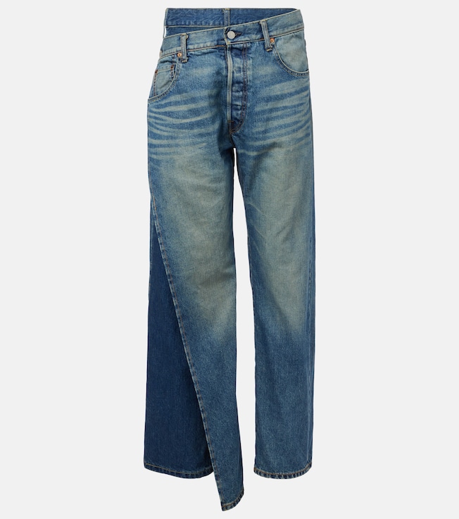 Asymmetric straight jeans | Junya Watanabe