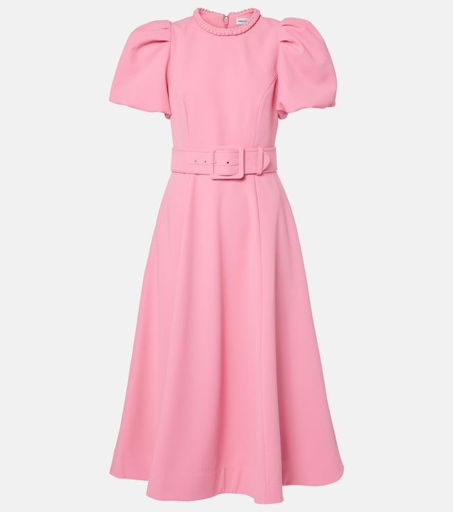 Rosita puff-sleeve midi dress | Rebecca Vallance