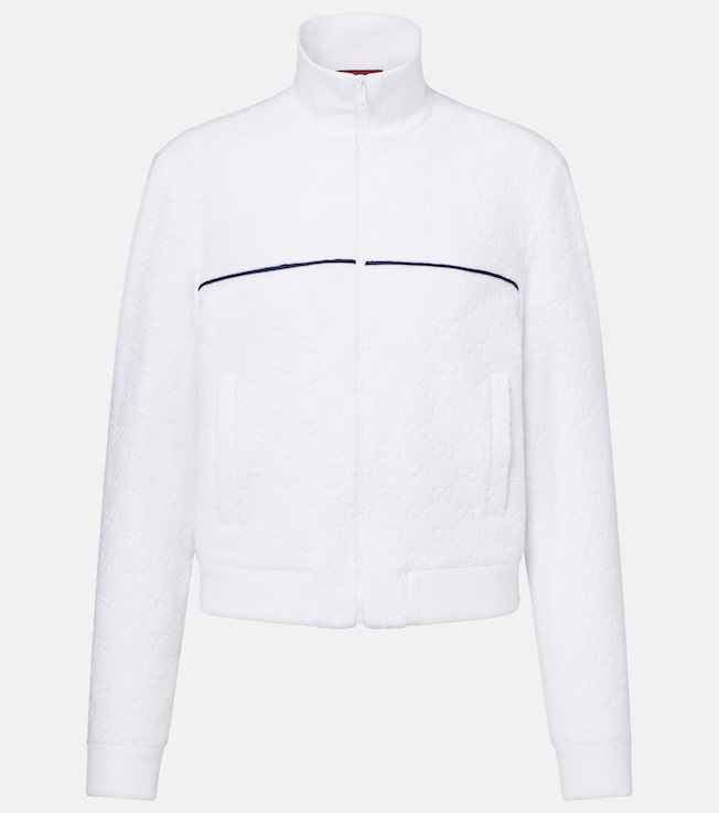 GG cotton-blend terry jacket | Gucci