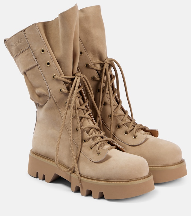 Suede combat boots | JW Anderson