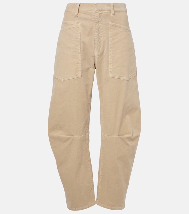 Shon mid-rise corduroy tapered pants | Nili Lotan