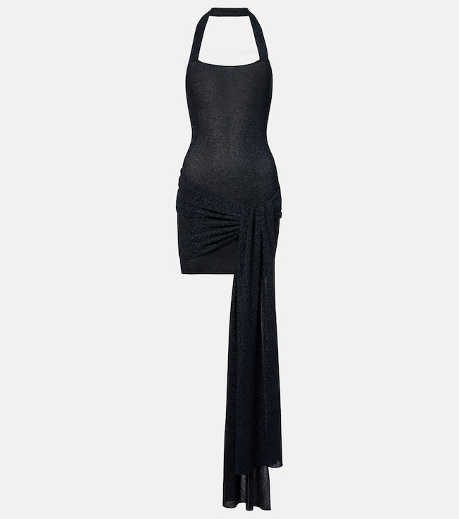 Gathered lamé minidress | Aya Muse