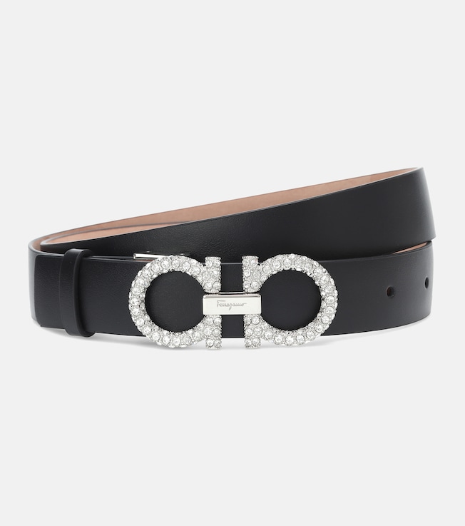 Gancini embellished leather belt | Ferragamo