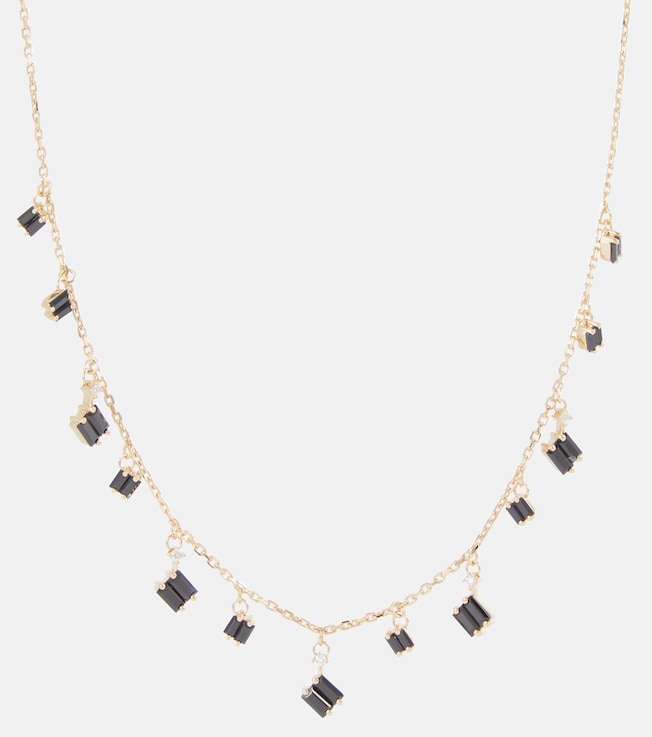 Cascade 18kt gold necklace with sapphires and diamonds | Suzanne Kalan
