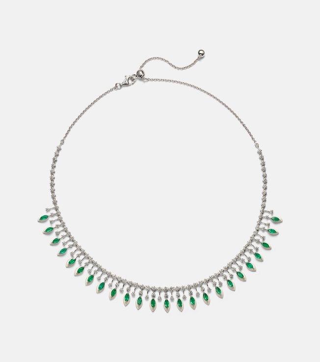 18kt white gold choker with diamonds | Kamyen
