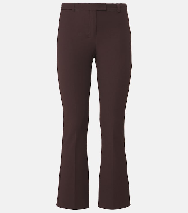 Cotton-blend cropped slim pants | 'S Max Mara