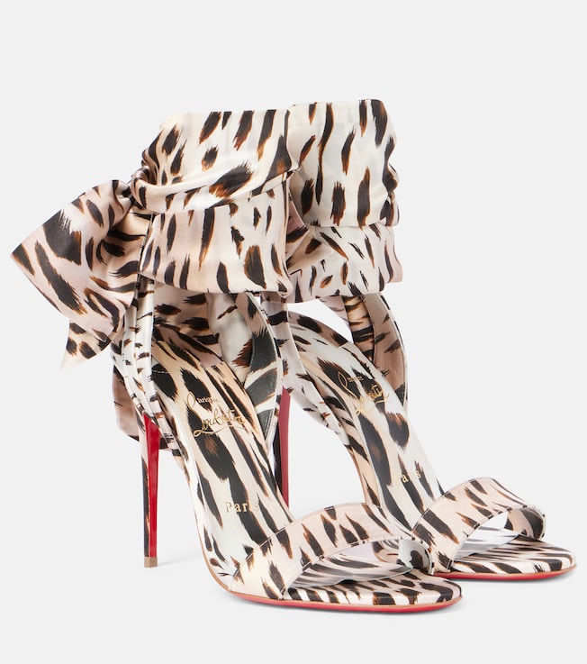 Sandale Du Desert 100 crêpe satin sandals | Christian Louboutin