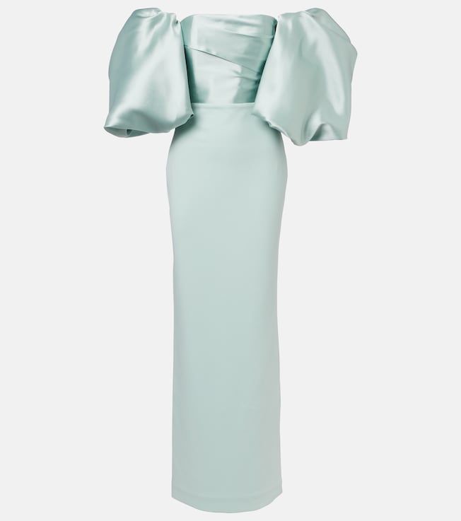 Floris open-back gown | Solace London