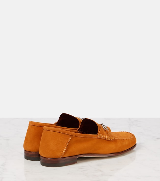 Gigi Horsebit suede penny loafers | Gucci